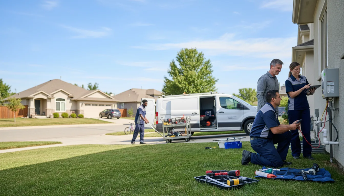 Tankless water heater service in Vallonia, IN